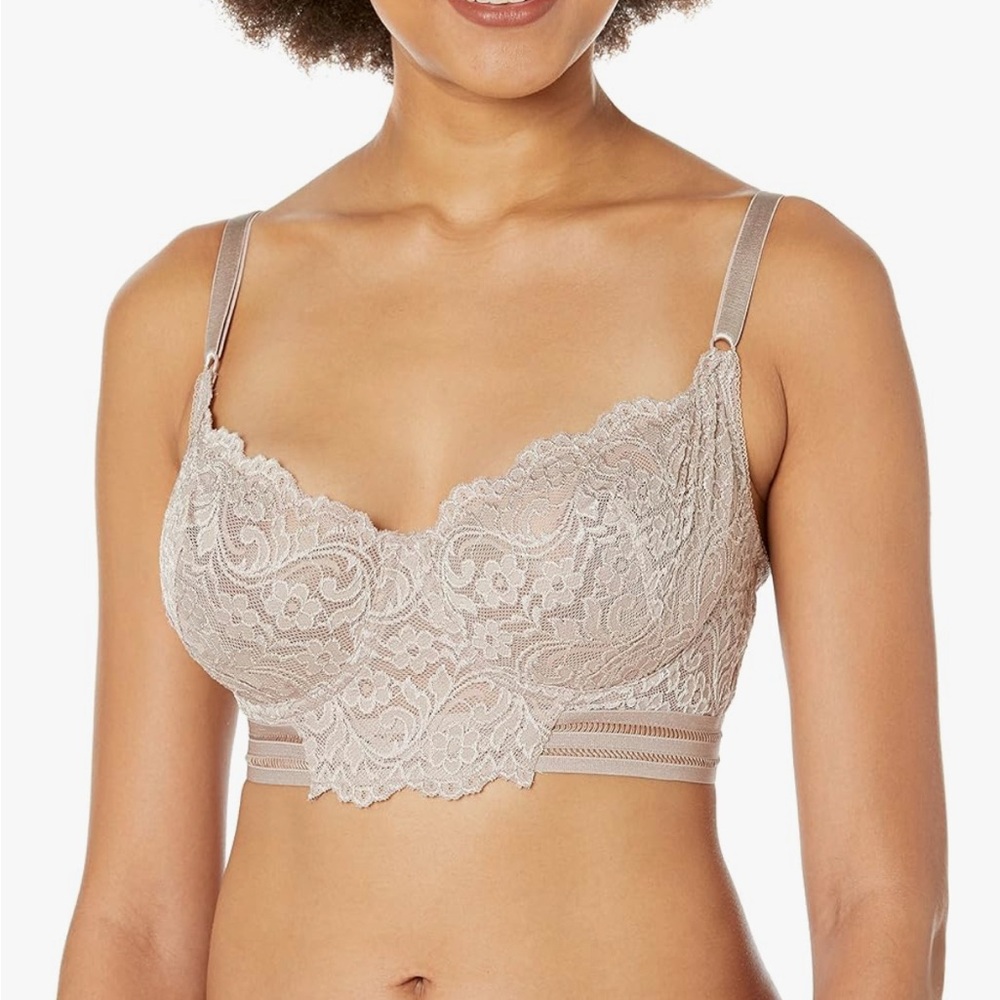 Smart & Sexy Cream Lace Longline Bra